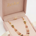Traditional Layered Pearl Beaded Necklace for Women | Gold Tone Multistrand Ethnic Necklace | Festive Jewelry