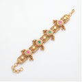 Traditional Multicolor Stone Bracelet for Women | Gold Tone Ethnic Jewellery
