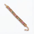 Traditional Multicolor Stone Bracelet for Women | Gold Tone Ethnic Jewellery
