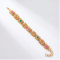 Traditional Multicolor Stone Bracelet for Women | Gold Tone Ethnic Jewellery