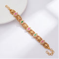 Traditional Multicolor Stone Bracelet for Women | Gold Tone Ethnic Jewellery