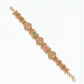 Antique Gold-Tone Temple Swastik Motif Bracelet for Women | Traditional Ethnic Jewellery
